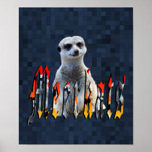 Meerkat met Meerkats Logo, Poster