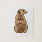 Meerkat met Muffin Legpuzzel (Verticaal)