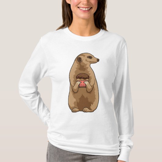 Meerkat met Muffin T-shirt (Voorkant)