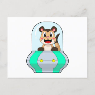 Meerkat met onderzeeër briefkaart