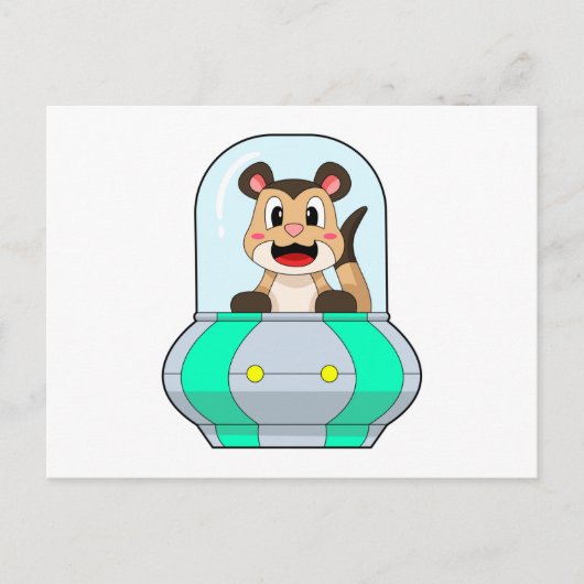 Meerkat met onderzeeër briefkaart (Voorkant)