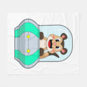 Meerkat met onderzeeër fleece deken (Voorkant (Horizontaal))