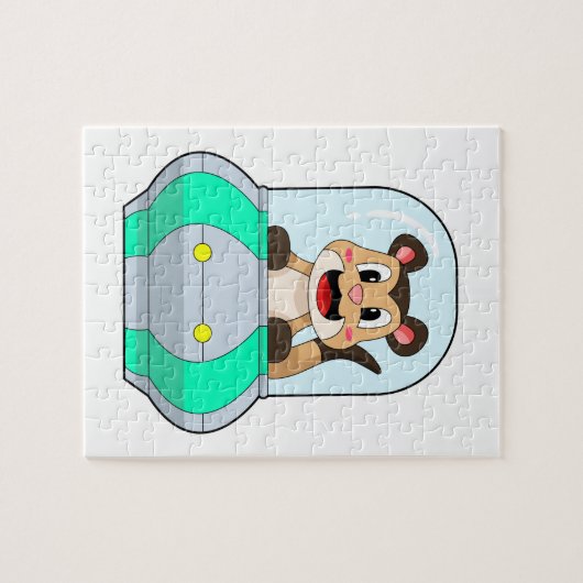 Meerkat met onderzeeër legpuzzel (Horizontaal)