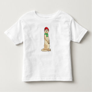 Meerkat met Pet en Scarf Kinder Shirts