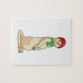 Meerkat met Pet en Scarf Legpuzzel (Horizontaal)