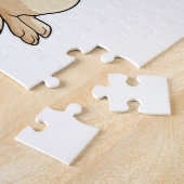 Meerkat met Pet en Scarf Legpuzzel (Zijkant)