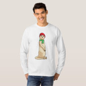 Meerkat met Pet en Scarf T-shirt (Voorkant volledig)