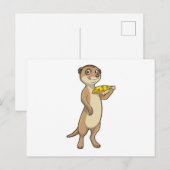 Meerkat met Pizza Briefkaart (Voorkant / Achterkant)
