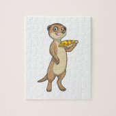 Meerkat met Pizza Legpuzzel (Verticaal)