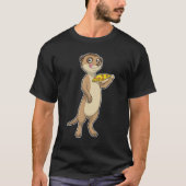 Meerkat met Pizza T-shirt (Voorkant)