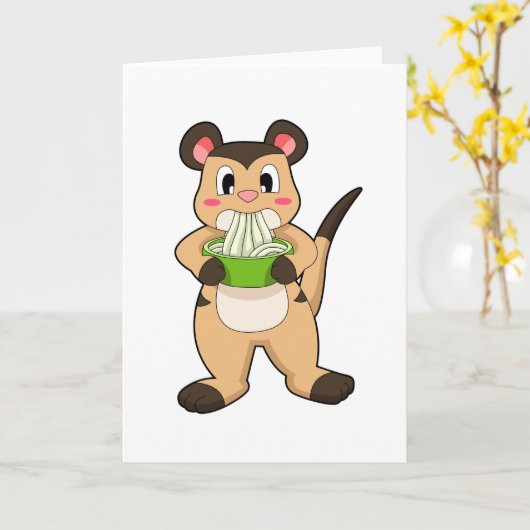 Meerkat met Ramen Kaart (Gele Bloem)
