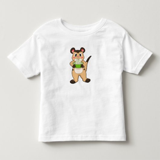 Meerkat met Ramen Kinder Shirts (Voorkant)