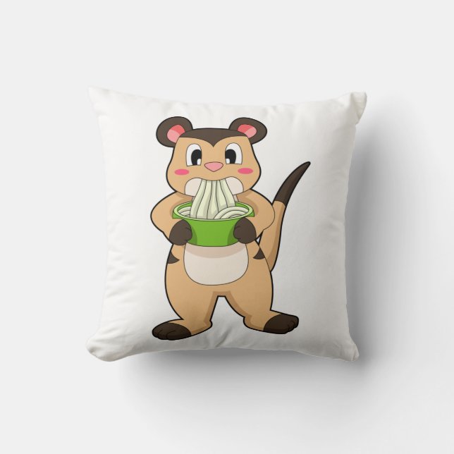 Meerkat met Ramen Kussen (Voorkant)