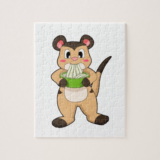 Meerkat met Ramen Legpuzzel (Verticaal)