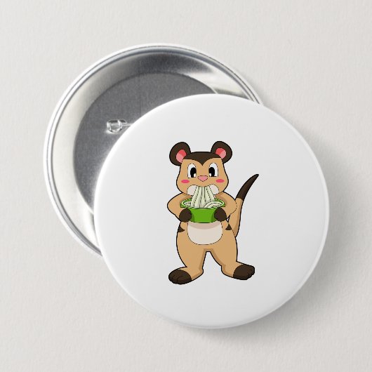 Meerkat met Ramen Ronde Button 7,6 Cm (Voorkant /achterkant)