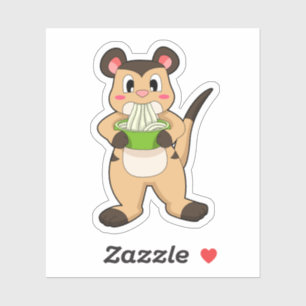 Meerkat met Ramen Sticker