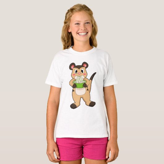 Meerkat met Ramen T-shirt (Voorkant volledig)