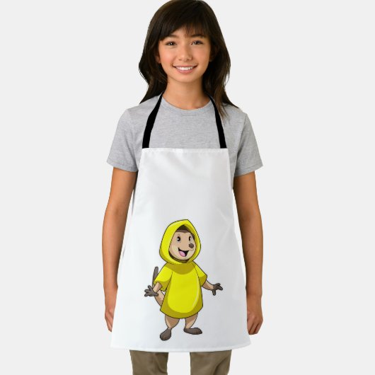 Meerkat met regenjas schort (Insitu)