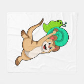 Meerkat met Snail.PNG Fleece Deken (Voorkant (Horizontaal))