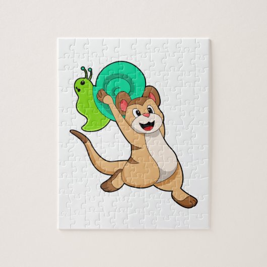 Meerkat met Snail.PNG Legpuzzel (Verticaal)