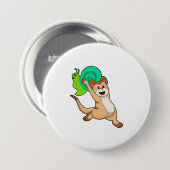 Meerkat met Snail.PNG Ronde Button 7,6 Cm (Voorkant /achterkant)