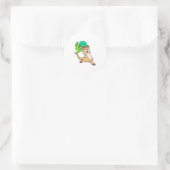 Meerkat met Snail.PNG Ronde Sticker (Tas)