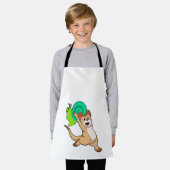 Meerkat met Snail.PNG Schort (Gedragen)