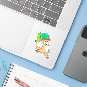Meerkat met Snail.PNG Sticker (Laptop met iPhone)
