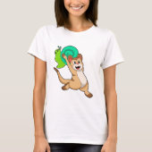Meerkat met Snail.PNG T-shirt (Voorkant)