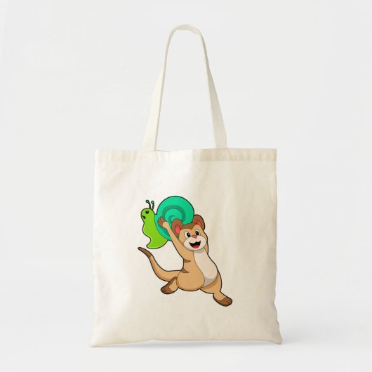Meerkat met Snail.PNG Tote Bag (Voorkant)