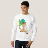 Meerkat met Snail.PNG Trui (Voorkant volledig)