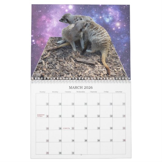 Meerkat met Style USA Feestdagen 2019, Kalender (Mar 2026)