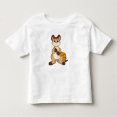 Meerkat met tas kinder shirts (Voorkant)