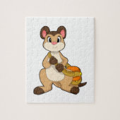 Meerkat met tas legpuzzel (Verticaal)