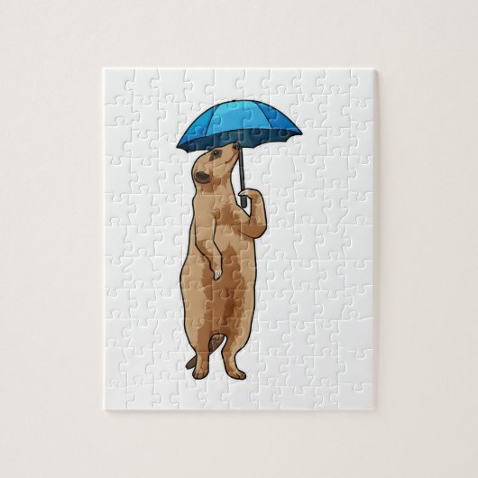 Meerkat met Umbrella Legpuzzel (Verticaal)