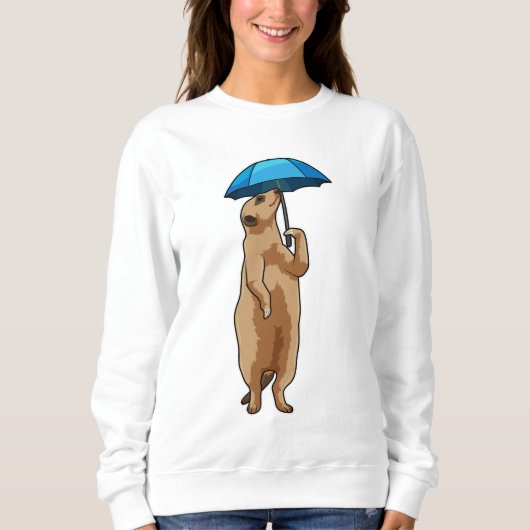Meerkat met Umbrella Trui (Voorkant)