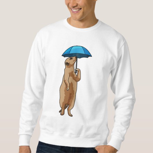 Meerkat met Umbrella Trui (Voorkant)