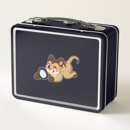 Meerkat met vergrootglas (Achterkant)