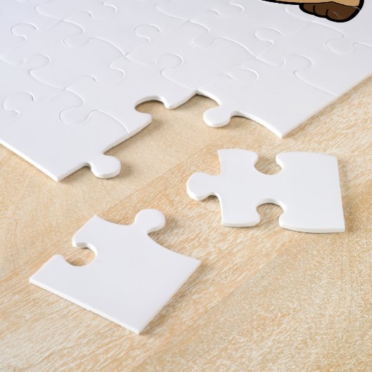 Meerkat met vergrootglas legpuzzel (Zijkant)