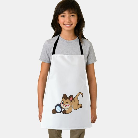 Meerkat met vergrootglas schort (Insitu)