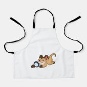 Meerkat met vergrootglas schort (Voorkant)