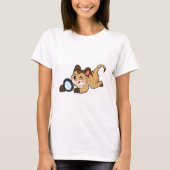 Meerkat met vergrootglas t-shirt (Voorkant)