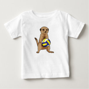 Meerkat met volleybal