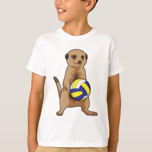 Meerkat met volleybal t-shirt