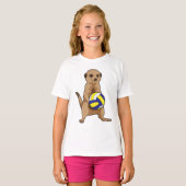 Meerkat met volleybal t-shirt (Voorkant volledig)