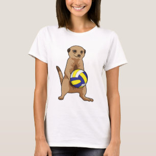 Meerkat met volleybal t-shirt