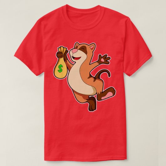 Meerkat met Wallet T-shirt (Design voorkant)