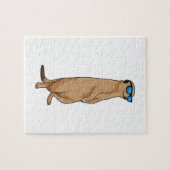 Meerkat met zonnebril legpuzzel (Horizontaal)