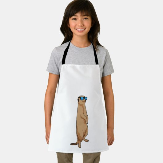 Meerkat met zonnebril schort (Insitu)