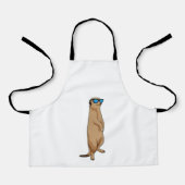 Meerkat met zonnebril schort (Voorkant)